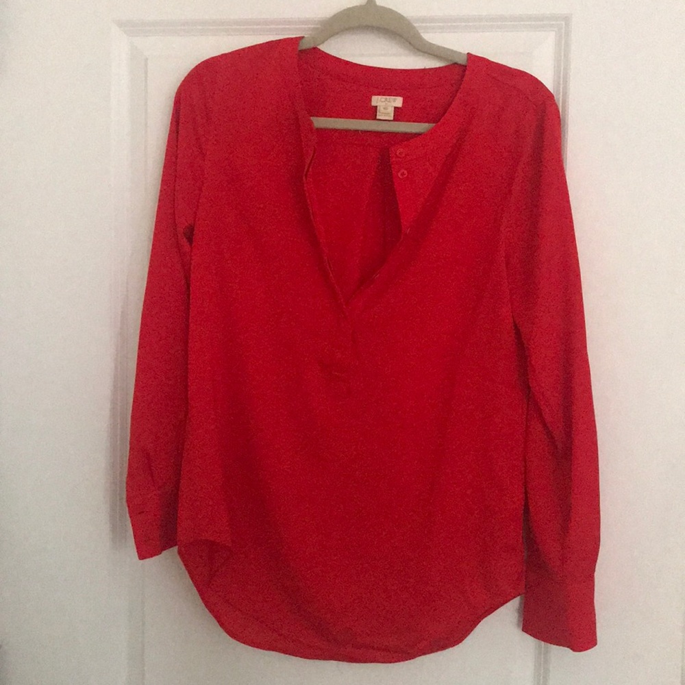Red J Crew top